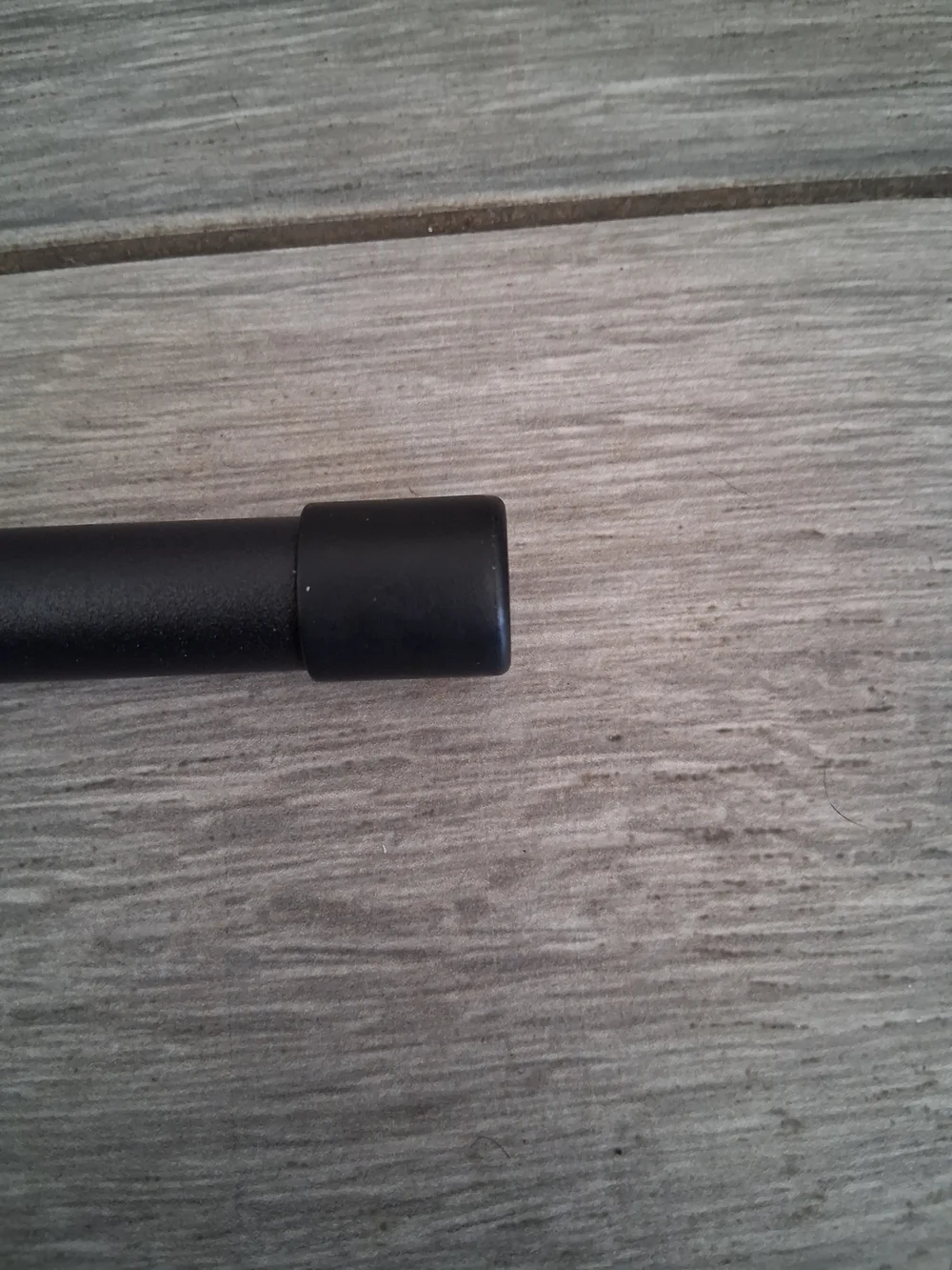Adjustable Black Tension Curtain Rod Set